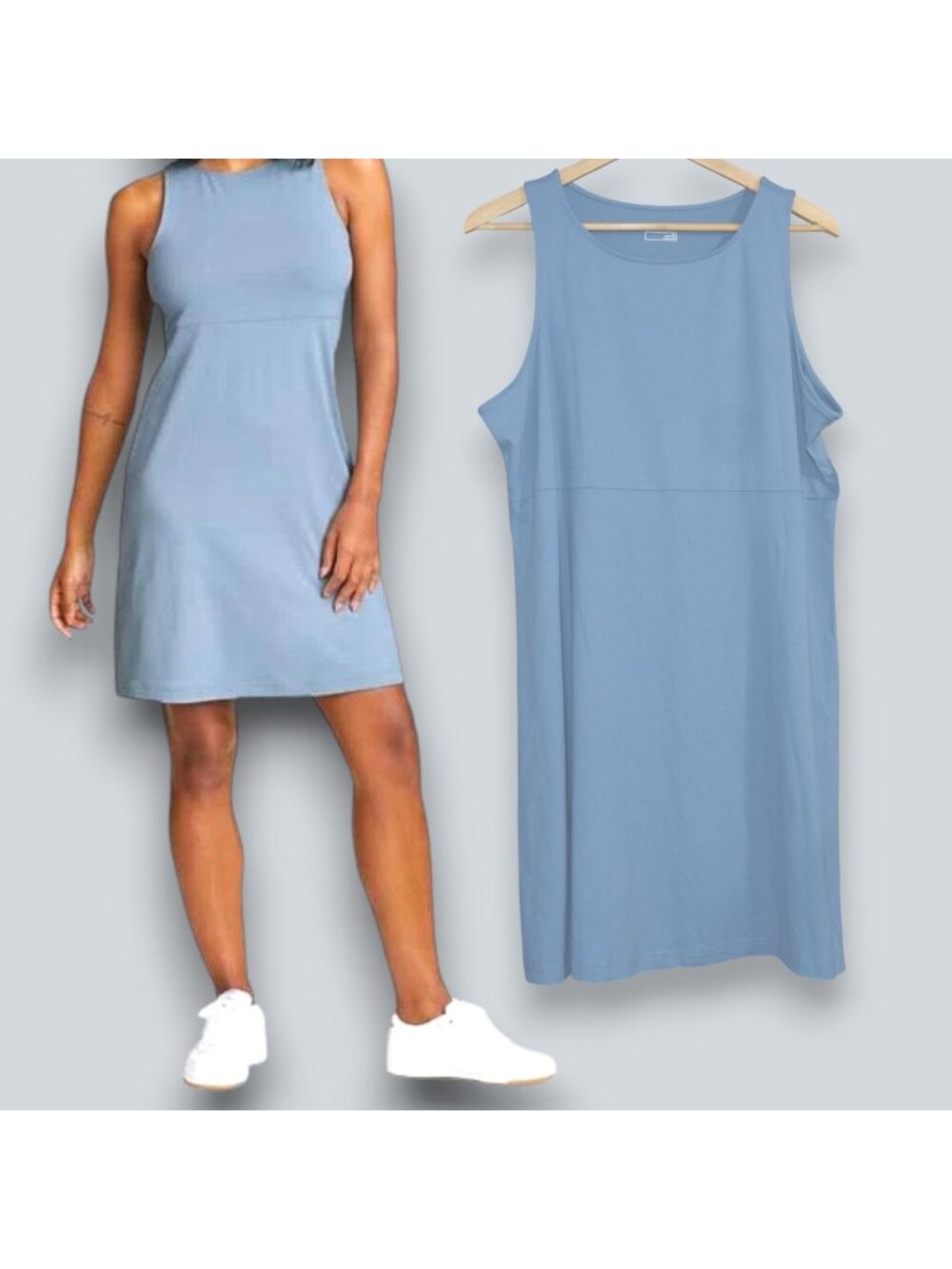 New! Eddie Bauer Women's Sz XL Aster Sleeveless Empire-Waist Dress .